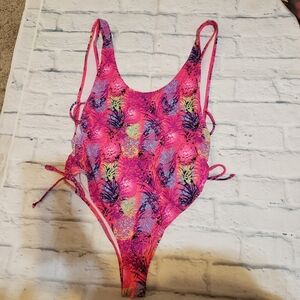 Island love pineapple one piece bathing suit